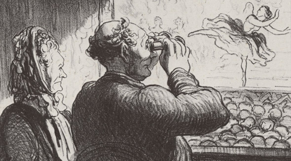 Оноре Домье. Из цикла театральных карикатур. 1864. Источник: zeno.org